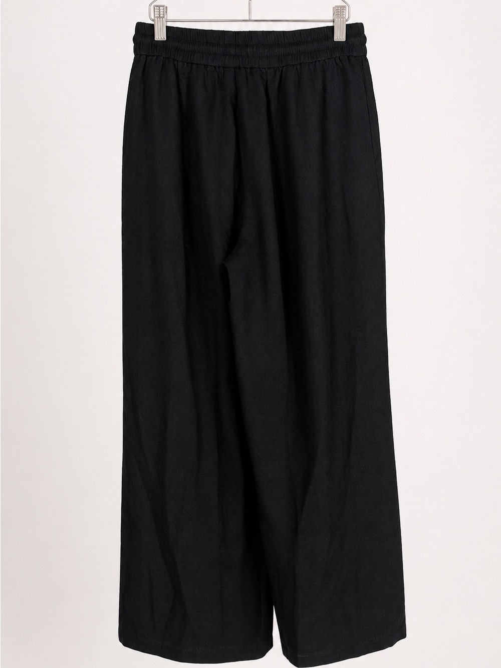 Halara High Waist Drawstring Wide Leg Linen Feel Pants Black xl NWT - Picture 3 of 12